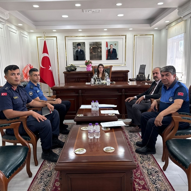 Çavdarhisar'da eylül ayı okul güvenliği toplantısı gerçekleştirildi