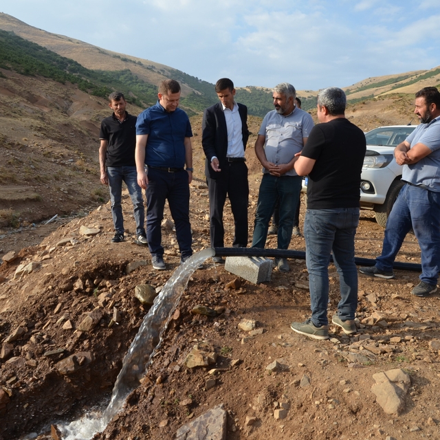 Kaymakam Demirer, köylerde yürütülen çalışmaları inceledi