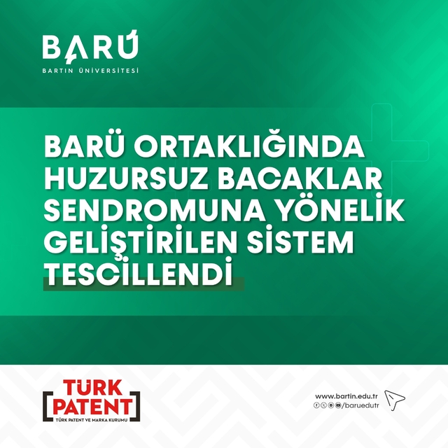 BARÜ ortaklığında huzursuz bacaklar sendromuna yönelik geliştirilen sistem...