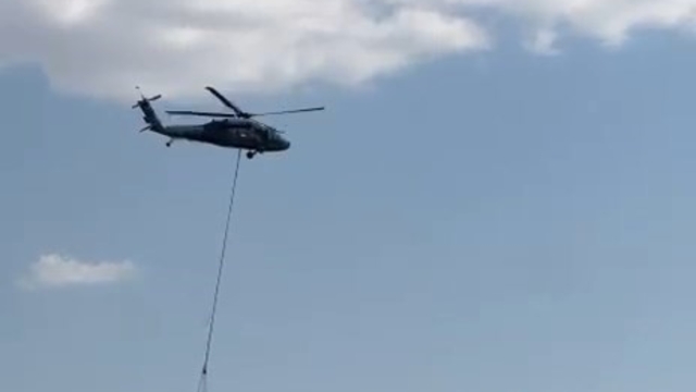 Elazığ'daki orman yangınına havadan müdahale başladı