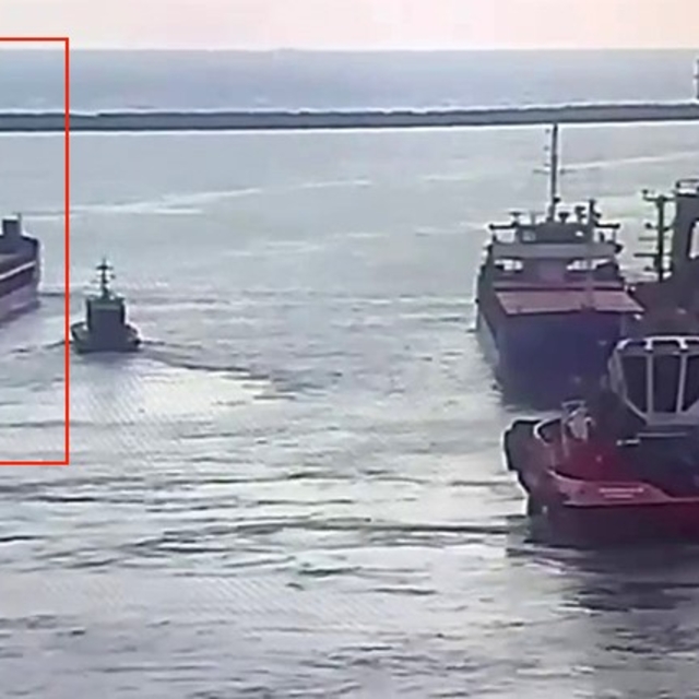 Marmara Denizi'nde batan geminin İskenderun'dan çıkış anı kamerada