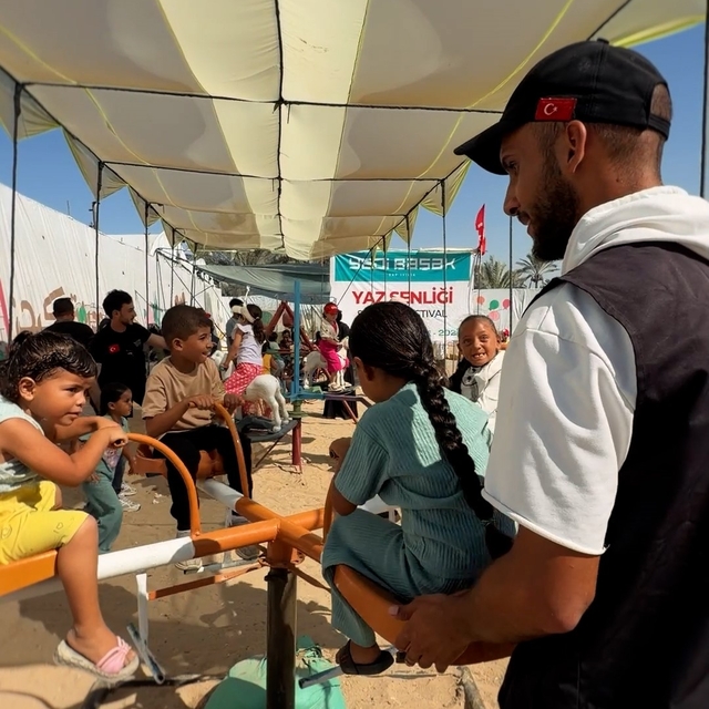 Yedi Başak Gazze'de Çocuklar için yaz festivali düzenledi