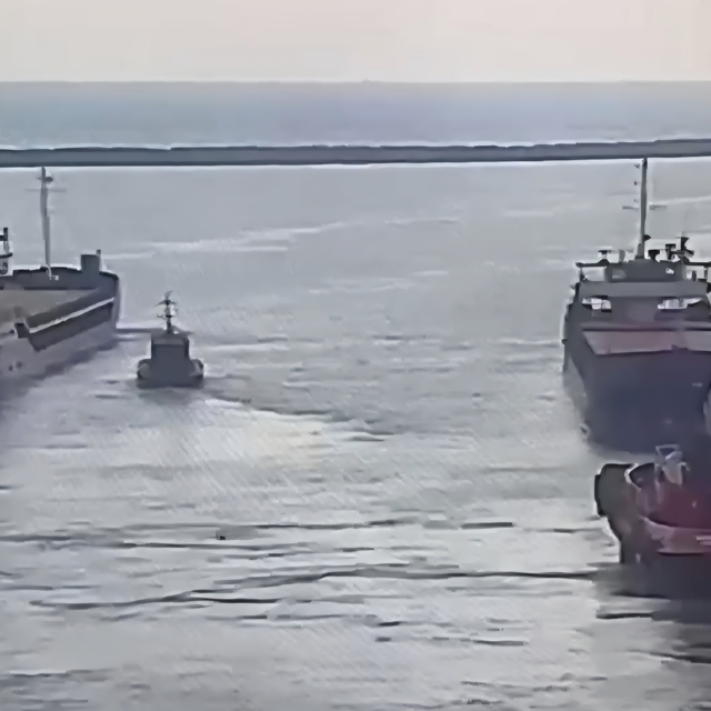 Tuğberk İmamoğlu gemisinin İskenderun'dan ayrıldığı anların görüntüsü ortay...