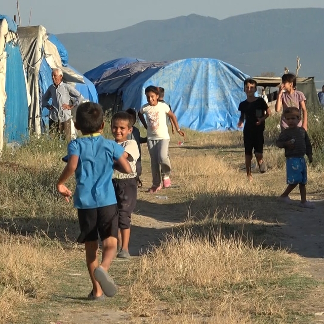 Mevsimlik işçiler tarlada, çocukları oyunda