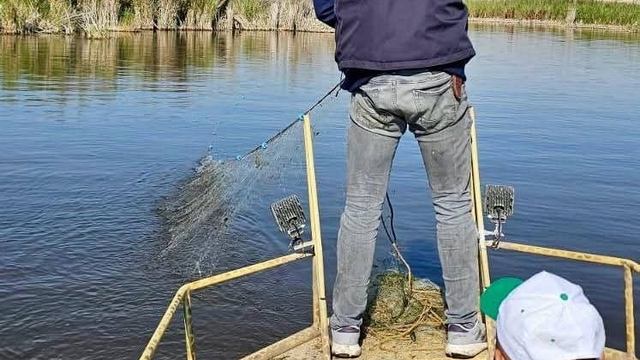 Karamık Gölü'nde av yasağı denetimi