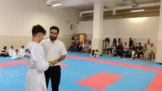 Çocuk Evleri Sitesinde kalan sporcu, kuşak sınavını başarıyla geçti