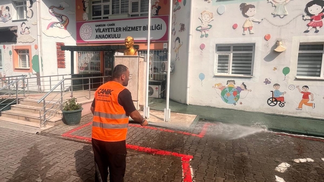 Canik'te okullar yeni eğitim yılına hazırlanıyor
