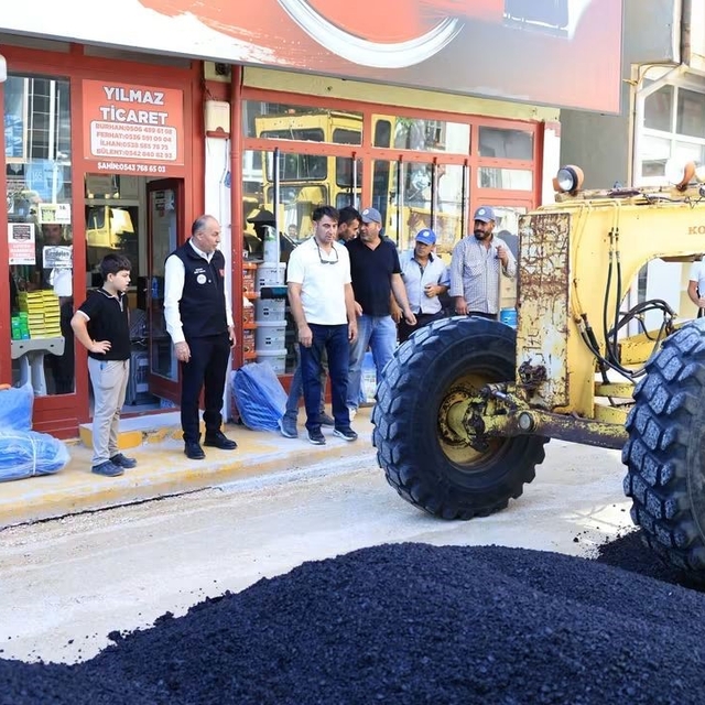 Alaca'da asfalt çalışmaları tam gaz