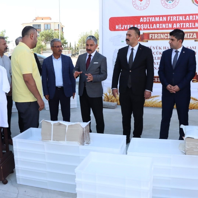 Adıyaman'da fırınlara hijyen desteği