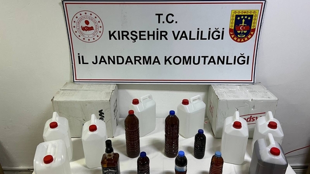 Kırşehir'de kaçak alkol operasyonu: 50 litre kaçak içki ele geçirildi