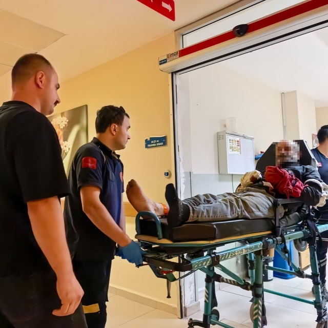 Tomruğa zincir bağlarken elleri sıkışan işçinin 6 parmağı koptu