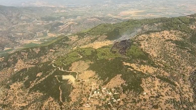 Çine'deki orman yangını kontrol altına alındı