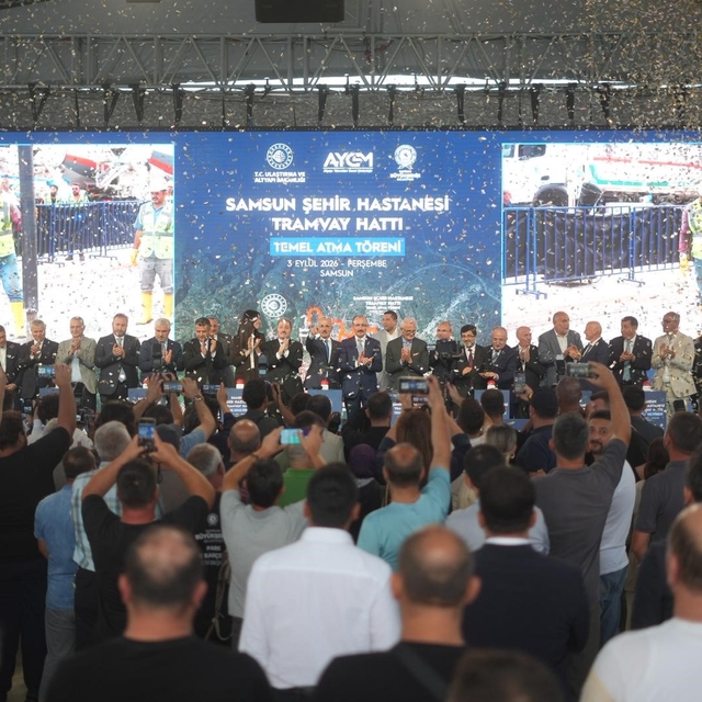 Samsun Şehir Hastanesi Tramvay Hattı'nın temeli atıldı
Ulaştırma ve Altyapı...