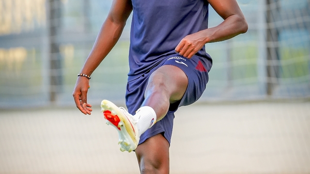 Franculino Dju, Trabzonspor'la ilk antrenmanına çıktı
