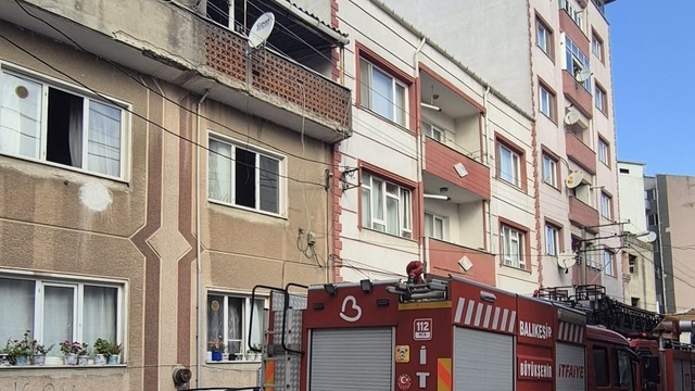 Susurluk'ta şofben yangını