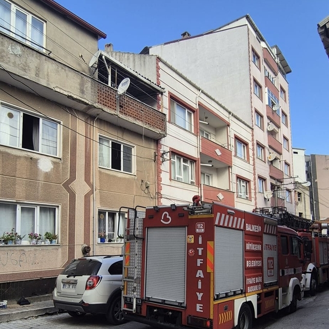 Susurluk'ta şofben yangını