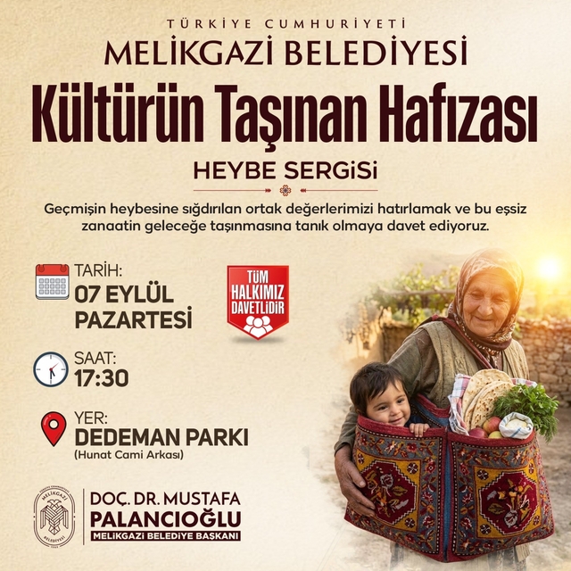Kültürün taşınan hafızası: Heybe Sergisi, Sanat Melikgazi'de kapılarını açı...