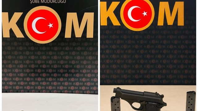 Bayburt'ta 3 şüphelinin yakalandığı operasyonlarda tabanca ve 94 fişek ele geçirildi