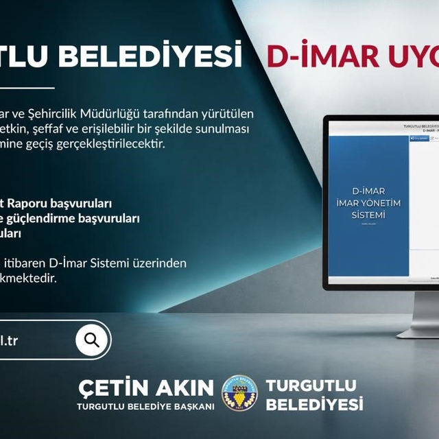 Turgutlu Belediyesi üç imar başvurusunu D-İmar Sistemine taşıyor