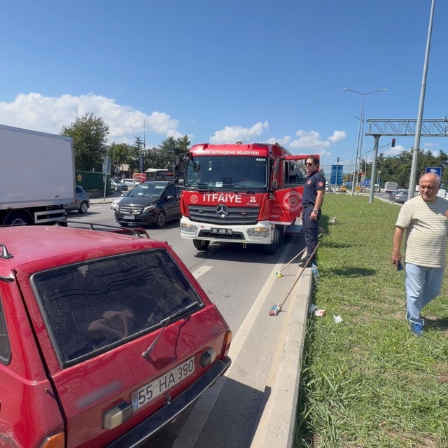 Samsun'da araçlar çarpıştı: 2'si çocuk 3 yaralı