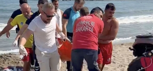 Denizde hareketsiz bulunan vatandaş için dakikalarca kalp masajı yapıldı