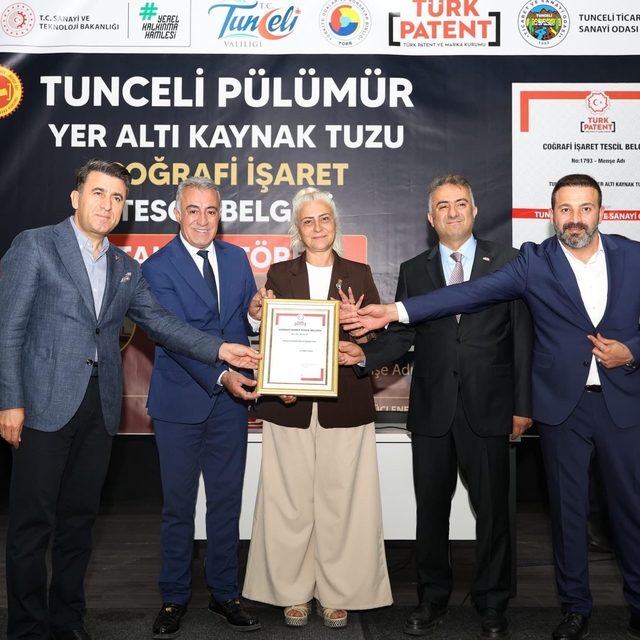'Pülümür Yer Altı Kaynak Tuzu' coğrafi işaretle tescillendi