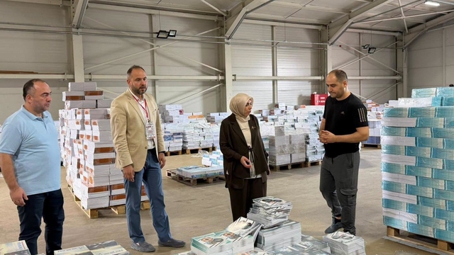 Düzce'de ders kitaplarının dağıtım süreci incelendi