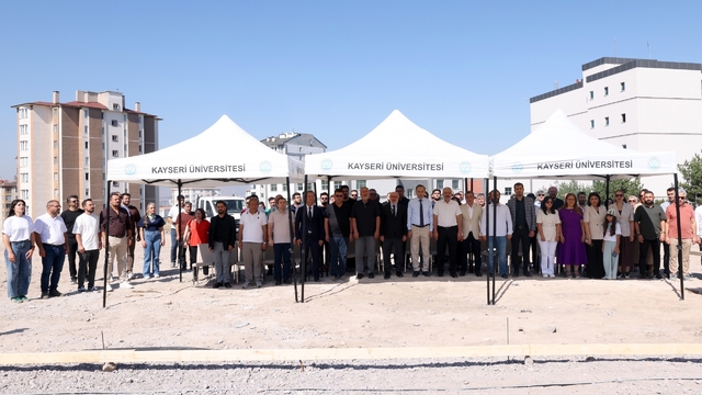 Kayseri Üniversitesi'nde Bilişim Teknolojileri MYO Binasının Temel Atma Töreni gerçekleştirildi