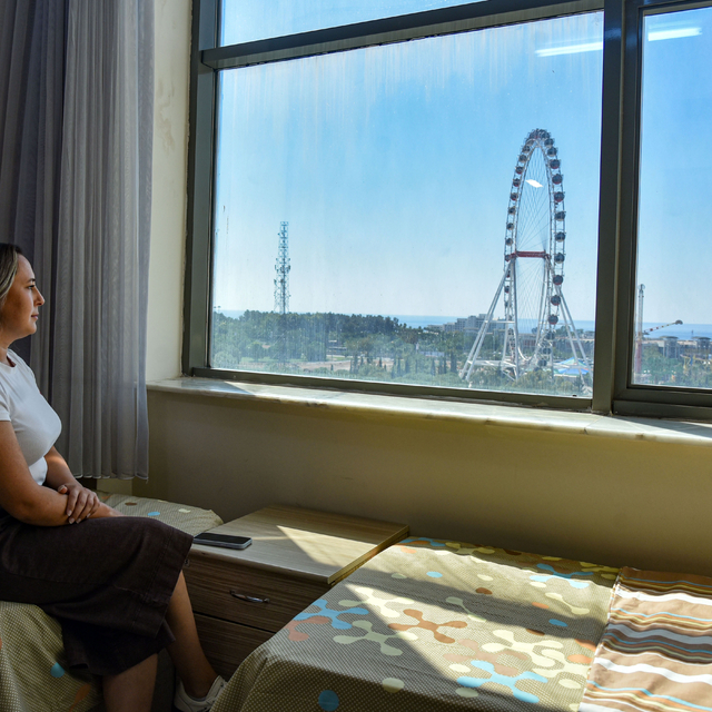 Deniz manzaralı, 5 yıldızlı otel konforlu yurt