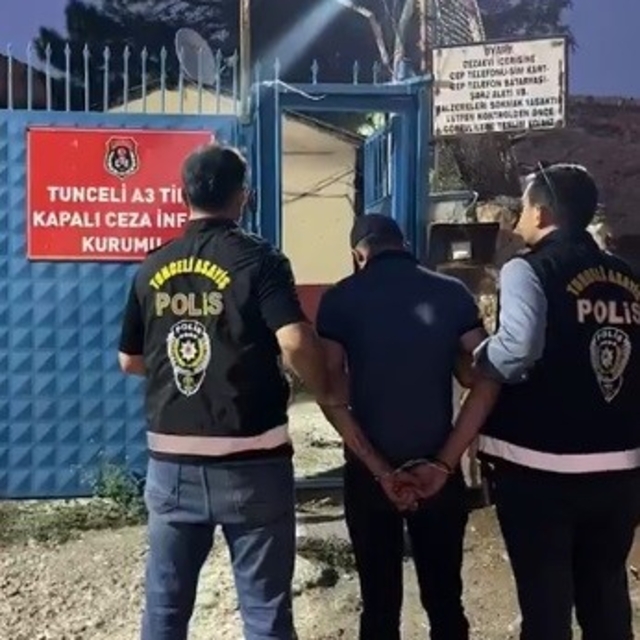 Tunceli'de 14 yıl kesinleşmiş hapis cezası bulunan zanlı yakalandı