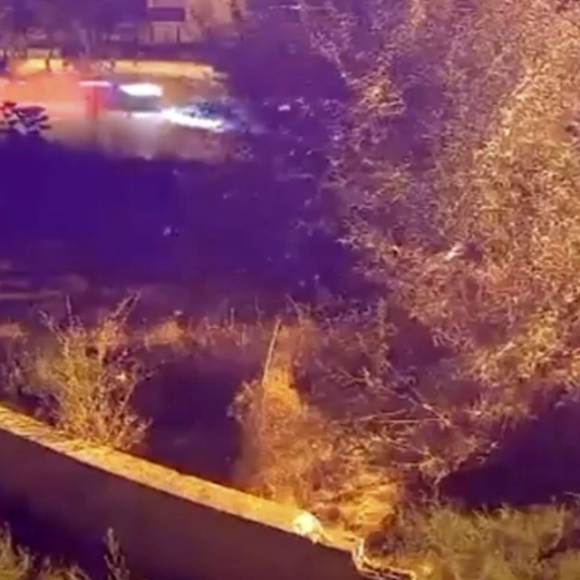 Damatlık giymeye hazırlanırken kefen giyen gencin kazası kamerada