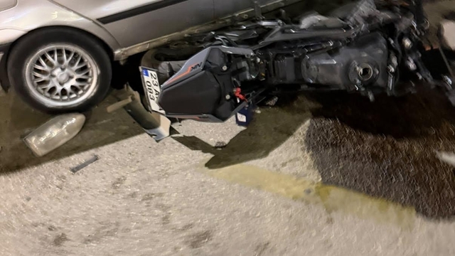 Elazığ'da otomobil ile motosiklet çarpıştı: 1 yaralı