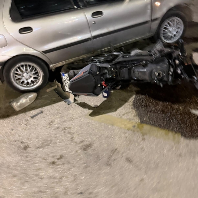 Elazığ'da otomobil ile motosiklet çarpıştı: 1 yaralı
