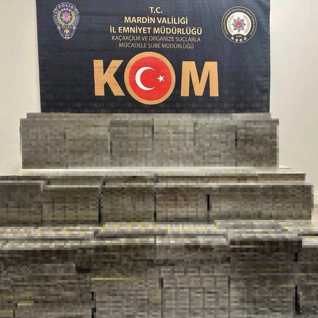 Mardin'de kaçakçılık operasyonunda 7 bin 500 paket sigara ele geçirildi
