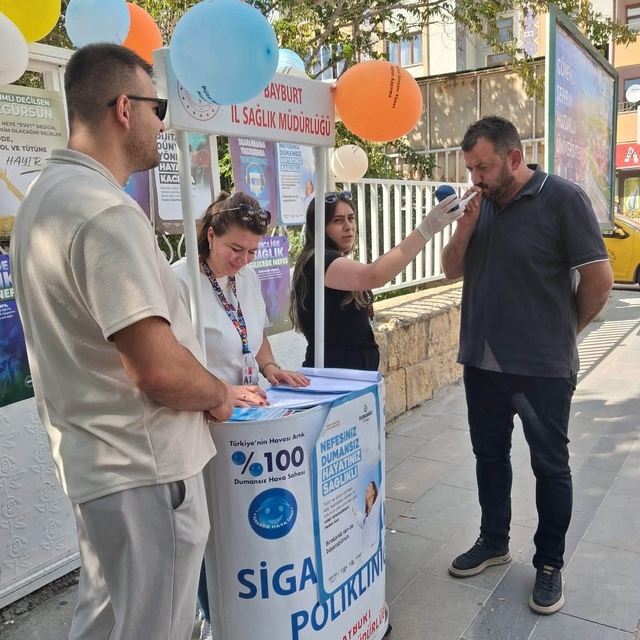 Bayburt'ta vatandaşlara bağımlılığın riskleri anlatıldı