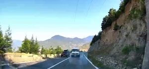 Yolcu minibüsünün hatalı sollaması kamerada