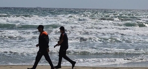 Saray'da deniz keyfine hava engeli