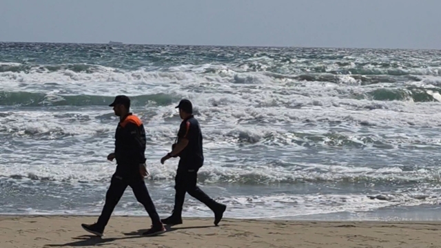 Saray'da deniz keyfine hava engeli