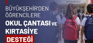 İhtiyaç sahibi öğrencilere okul çantası ve kırtasiye desteği