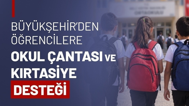 İhtiyaç sahibi öğrencilere okul çantası ve kırtasiye desteği