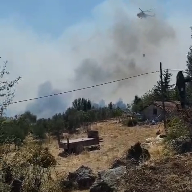 Burdur'da orman yangını