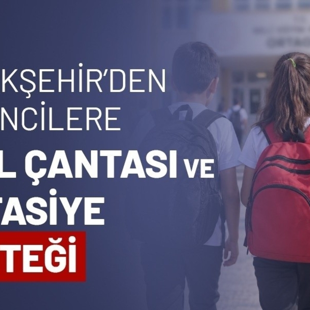İhtiyaç sahibi öğrencilere okul çantası ve kırtasiye desteği