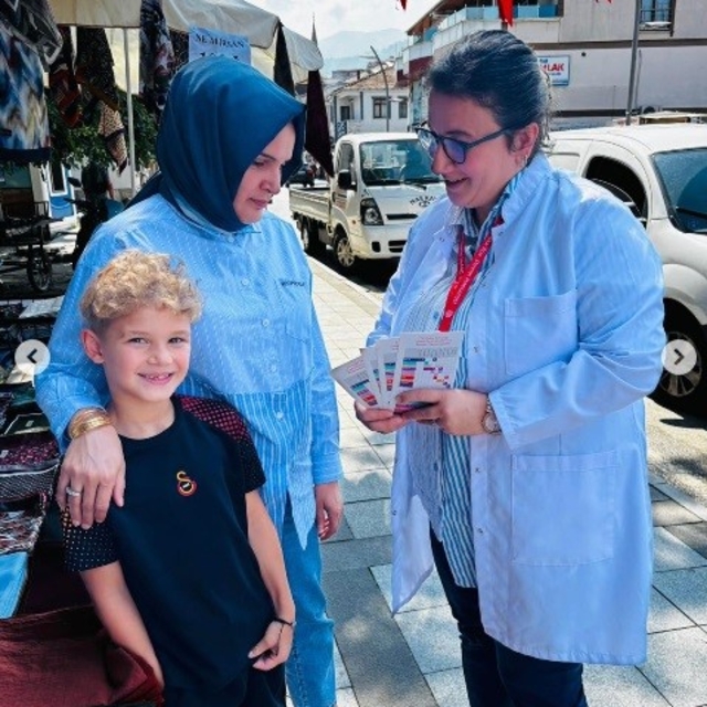 Gölyaka'da aşı farkındalığı için bilgilendirme standı kuruldu