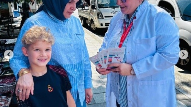 Gölyaka'da aşı farkındalığı için bilgilendirme standı kuruldu