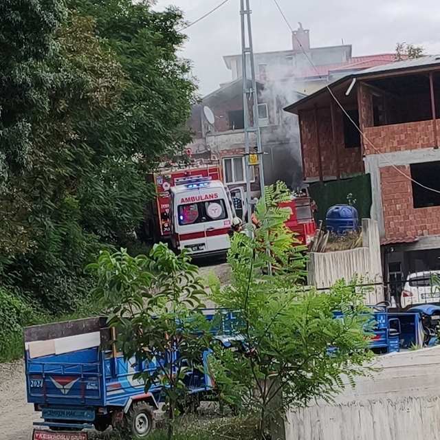Samsun'da ev yangını: 1 ölü