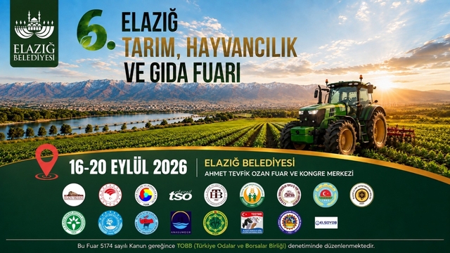 Elazığ'da Tarım, Hayvancılık ve Gıda Fuarı gerçekleştirilecek