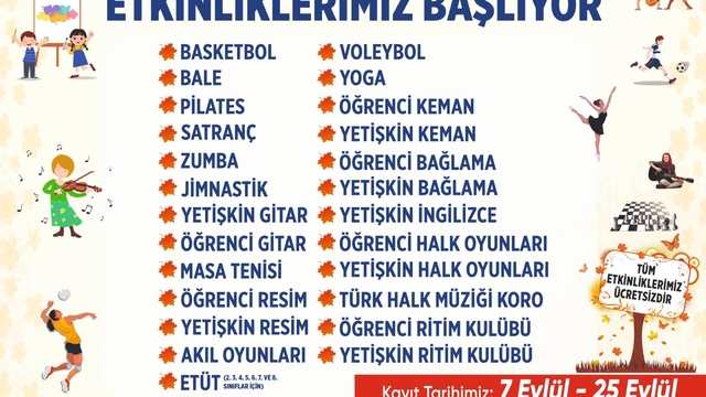 Aydın Büyükşehir Belediyesi Güz Dönemi etkinlikleri başlıyor