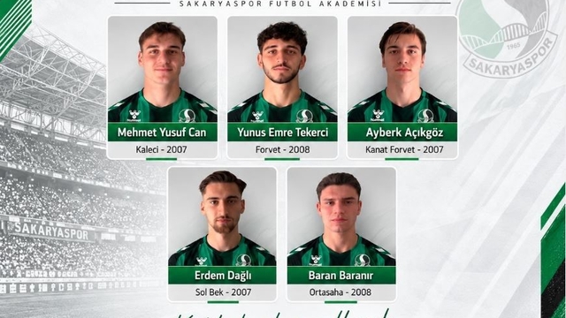 Sakaryaspor altyapısından 5 genç oyuncu A takıma yükseldi