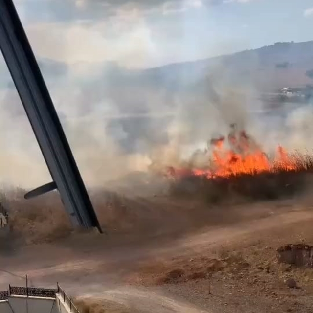 Bursa'da otluk alanda çıkan yangın söndürüldü