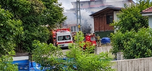Samsun'da tek katlı evde yandı: 1 ölü